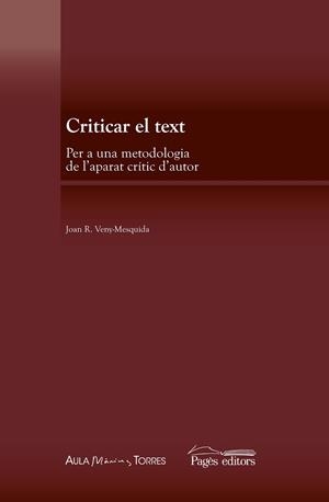 CRITICAR EL TEXT | 9788499756974 | VENY MESQUIDA, JOAN RAMON