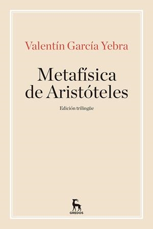 METAFISICA DE ARISTOTELES, LA | 9788424938390 | GARCIA YEBRA, VALENTIN