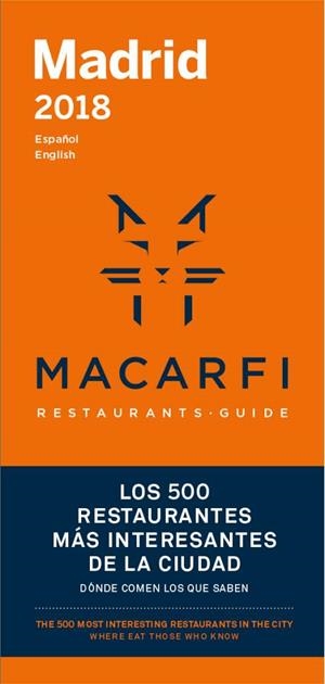 GUIA MACARFI RESTAURANTES BARCELONA 2018 | 9788469758212 | MATERILE BARCELONA PROYECTOS, SL
