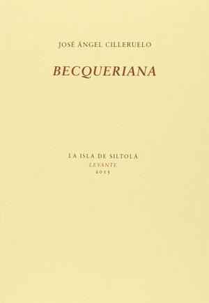 BECQUERIANA | 9788416210527 | CILLERUELO, JOSÉ ÁNGEL