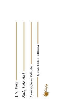 SOL I DE DOL | 9788477275213 | FOIX, J. V.