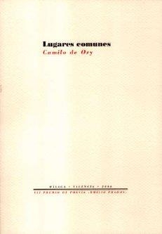 LUGARES COMUNES | 9788481917451 | DE ORY, CAMILO