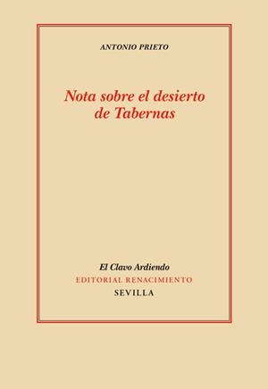 NOTA SOBRE EL DESIERTO DE TABERNAS | 9788417266134 | PRIETO, ANTONIO