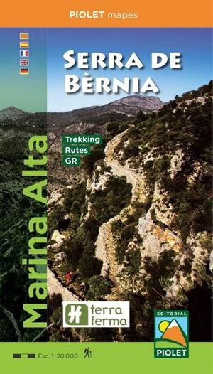 MAPA SERRA DE BERNIA. MARINA ALTA 1:20.000 | 9788494865442 | EDITORIAL PIOLET