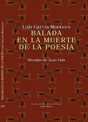 BALADA EN LA MUERTE DE LA POESÍA | 9788498952261 | GARCÍA MONTERO, LUIS