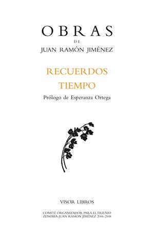 RECUERDOS. TIEMPO (UN PÁRRAFO) | 9788498950823 | RAMÓN JIMÉNEZ, JUAN