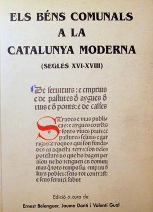 BÉNS COMUNALS A LA CATALUNYA MODERNA (SEGLES XVI-XVIII), ELS | 9788423205981 | VARIOS AUTORES