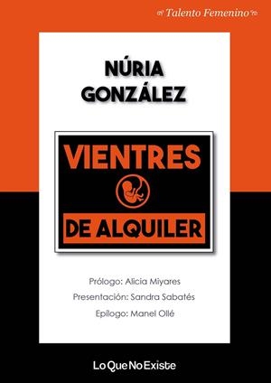 VIENTRES DE ALQUILER | 9788494930133 | GONZÁLEZ, NURIA
