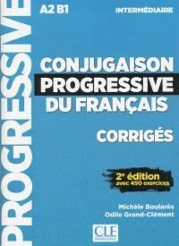 CONJUGAISON PROGRESSIVE DU FRANÇAIS - CORRIGES - 2º EDITIÓN - NIVEAU INTERMÉDIAIRE - NOUVELLE COUVERTURE | 9782090384512