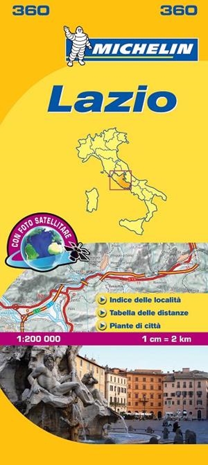 LAZIO : MAPA 360 | 9782067126695 | MICHELIN