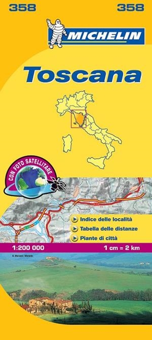 TOSCANA : MAPA 358 | 9782067126671 | MICHELIN