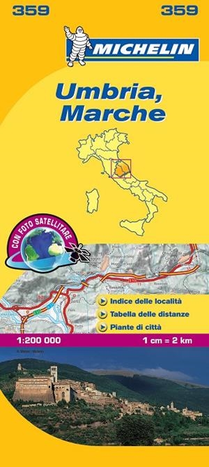 UMBRIA, MARCHE : MAPA 359 | 9782067126688 | MICHELIN