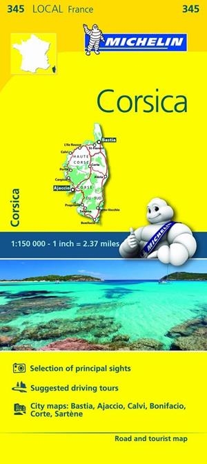 CORSICA : MAPA 345 | 9782067210806 | VARIOS AUTORES