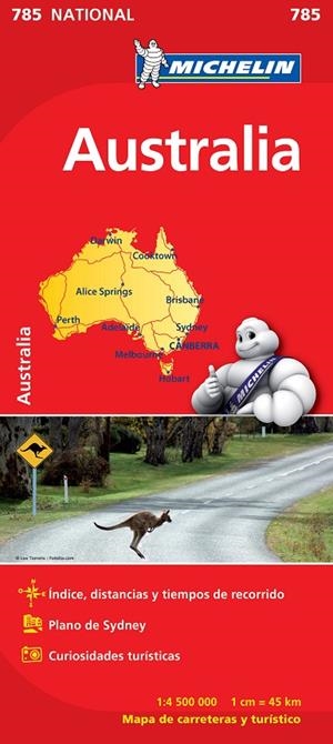 AUSTRALIA : MAPA 785 | 9782067174122 | VARIOS AUTORES
