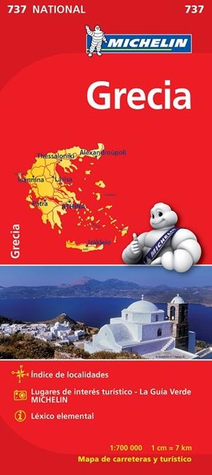 GRECIA : MAPA 737 | 9782067172043 | VARIOS AUTORES