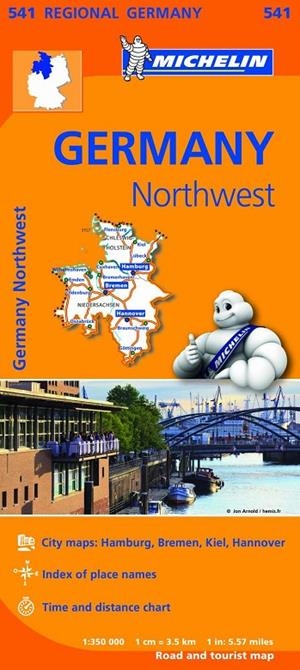 GERMANY NORTHWEST : MAPA 541 | 9782067183544 | MICHELIN