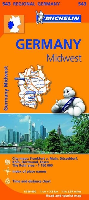 GERMANY MIDWEST : MAPA 543 | 9782067183605 | MICHELIN