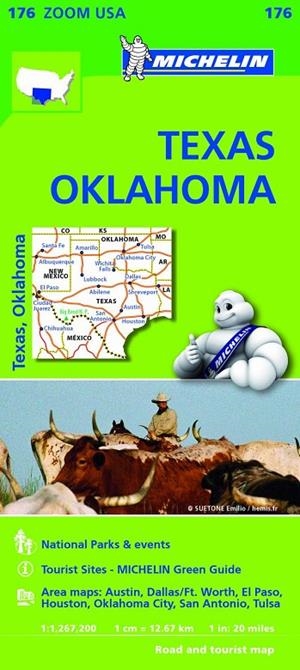 USA TEXAS - OKLAHOMA : MAPA 176 | 9782067190924 | MICHELIN