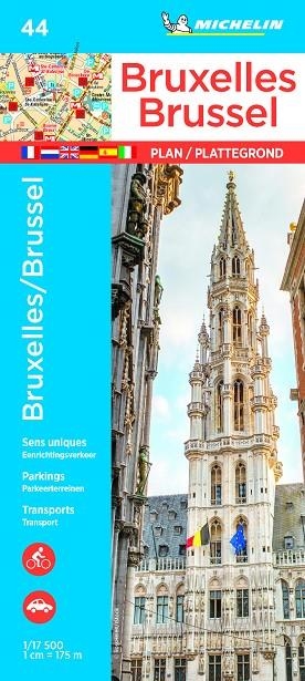 BRUXELLES / BRUSSELS : MAPA 044 | 9782067228894 | VARIOS AUTORES