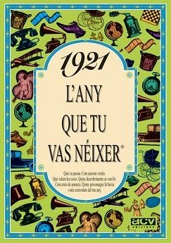 1921 : L'ANY QUE TU VAS NÉIXER | 9788488907066 | COLLADO BASCOMPTE, ROSA
