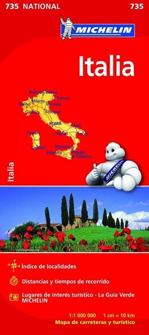 ITALIA : MAPA 735 | 9782067200173 | VARIOS AUTORES