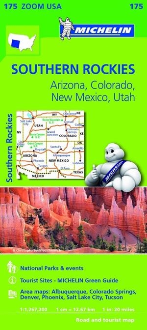 USA SOUTHERN ROCKIES : MAPA 175 | 9782067190887 | MICHELIN