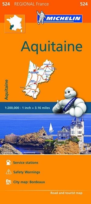 AQUITAINE : MAPA 524 | 9782067209343 | VARIOS AUTORES