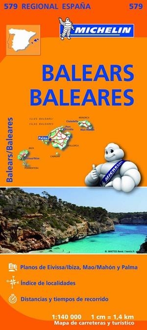 BALEARES : MAPA 579 | 9782067184503 | VARIOS AUTORES