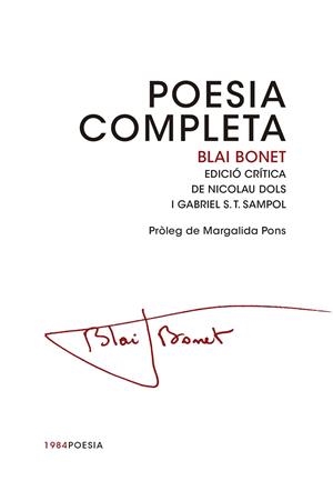 POESIA COMPLETA (BLAI BONET) | 9788415835462 | BONET, BLAI