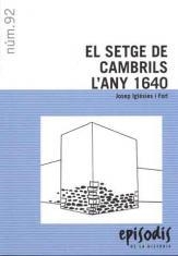 SETGE DE CAMBRILS L'ANY 1640, EL | 9788423205769 | IGLÉSIES, JOSEP