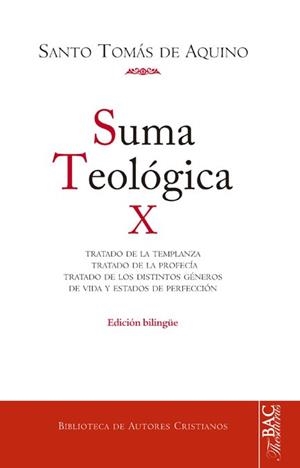 SUMA TEOLOGICA X | 9788422019213 | SANTO TOMÁS DE AQUINO