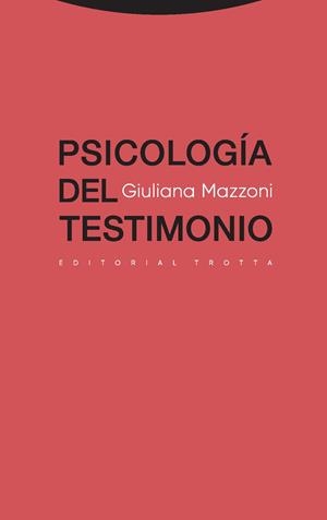 PSICOLOGÍA DEL TESTIMONIO | 9788498797541 | MAZZONI, GIULIANA