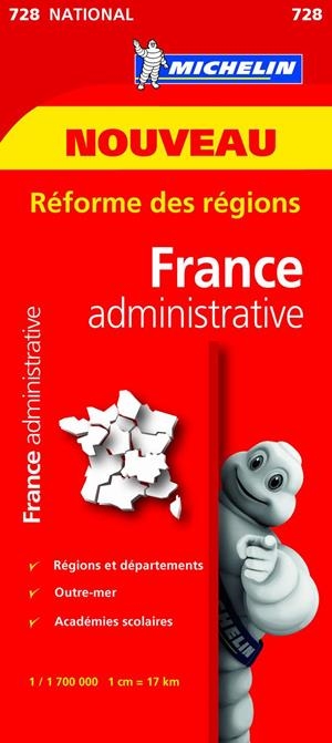 FRANCIA ADMINISTRATIVA : MAPA 728 | 9782067211209 | VARIOS AUTORES