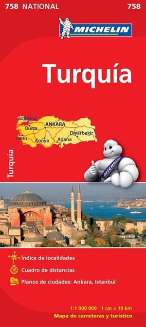 TURQUÍA : MAPA 758 | 9782067173163 | VARIOS AUTORES
