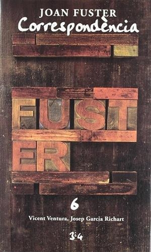 CORRESPONDENCIA JOAN FUSTER VI | 9788475026725 | FUSTER, JOAN
