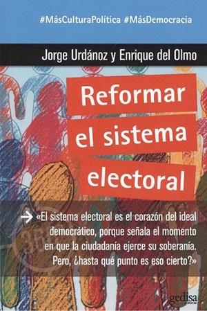 REFORMAR EL SISTEMA ELECTORAL | 9788417690427 | URDÁNOZ, JORGE / DEL OLMO, ENRIQUE