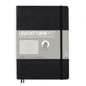 NOTEBOOK MEDIUM A5 (145 X 210 MM), TAPA BLANDA, CUADRICULADA, NEGRO | 4004117328213