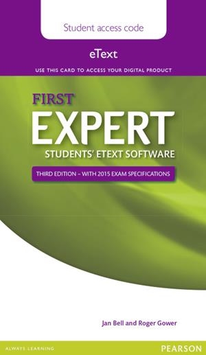 EXPERT FIRST 3RD EDITION ETEXT STUDENTS' PIN CARD | 9781447973812