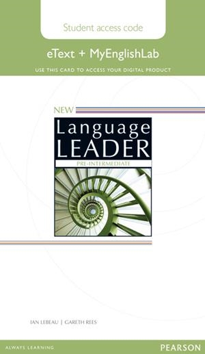 NEW LANGUAGE LEADER PRE-INTERMEDIATE ETEXT ACCESS CARD WITH MYENGLISHLAB | 9781447961536 | LEBEAU, IAN
