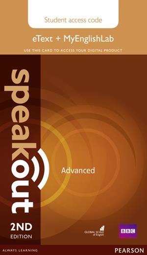 SPEAKOUT ADVANCED 2ND EDITION ETEXT & MYENGLISHLAB STUDENT ACCESS CARD | 9781292172767