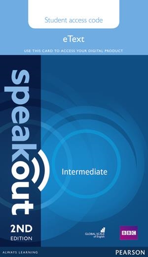 SPEAKOUT INTERMEDIATE 2ND EDITION ETEXT ACCESS CARD | 9781292172729