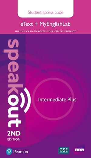 SPEAKOUT INTERMEDIATE PLUS 2ND EDITION ETEXT AND MYENGLISHLAB ACCESS CARD | 9781292212340