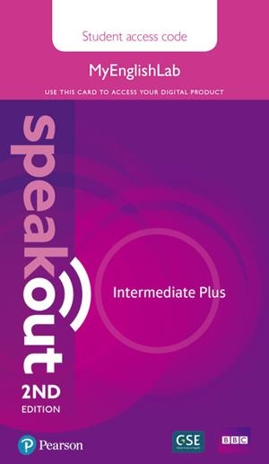 SPEAKOUT INTERMEDIATE PLUS 2ND EDITION MYENGLISHLAB STUDENT ACCESS CARD | 9781292212371