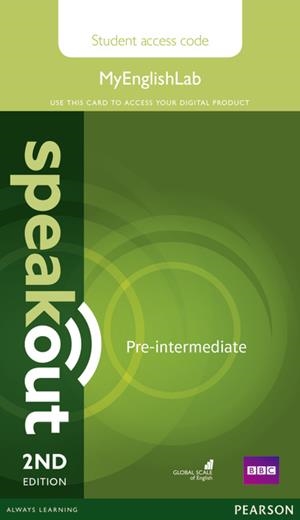 SPEAKOUT PRE-INTERMEDIATE 2ND EDITION MYENGLISHLAB STUDENT ACCESS CARD (STANDALONE) | 9781447976950