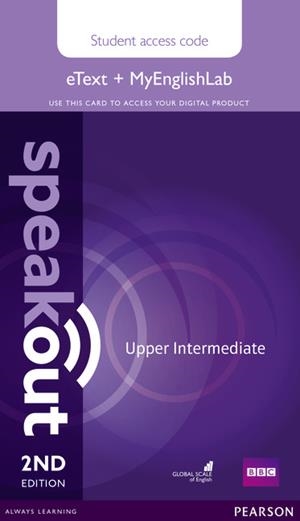 SPEAKOUT UPPER INTERMEDIATE 2ND EDITION ETEXT & MYENGLISHLAB ACCESS CARD | 9781292172804