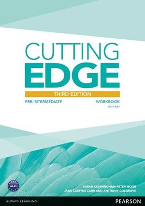 CUTTING EDGE 3RD EDITION PRE-INTERMEDIATE WORKBOOK WITH KEY | 9781447906636 | COSGROVE, ANTHONY
