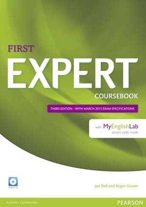 EXPERT FIRST 3RD EDITION COURSEBOOK WITH AUDIO CD AND MYENGLISHLAB PACK | 9781447962014 | BELL, JAN