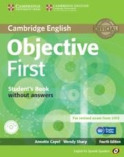 OBJECTIVE FIRTS CERTIFICATE ALUM +CDR ESP | 9788483236888 | CAPEL, ANNETTE / SHARP, WENDY