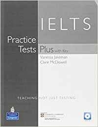 PRACTICE TESTS PLUS IELTS WITH KEY & CD PACK | 9780582514577 | JAKEMAN, VANESSA