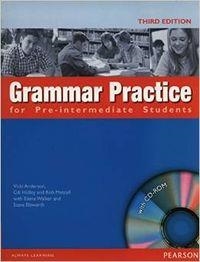 GRAMMAR PRACTICE FOR PRE-INTERMEDIATE STUDENT BOOK NO KEY PACK | 9781405852975 | ELSWORTH, STEVE